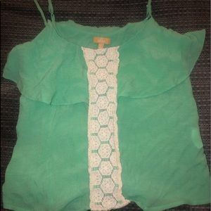 Blue/Green Top